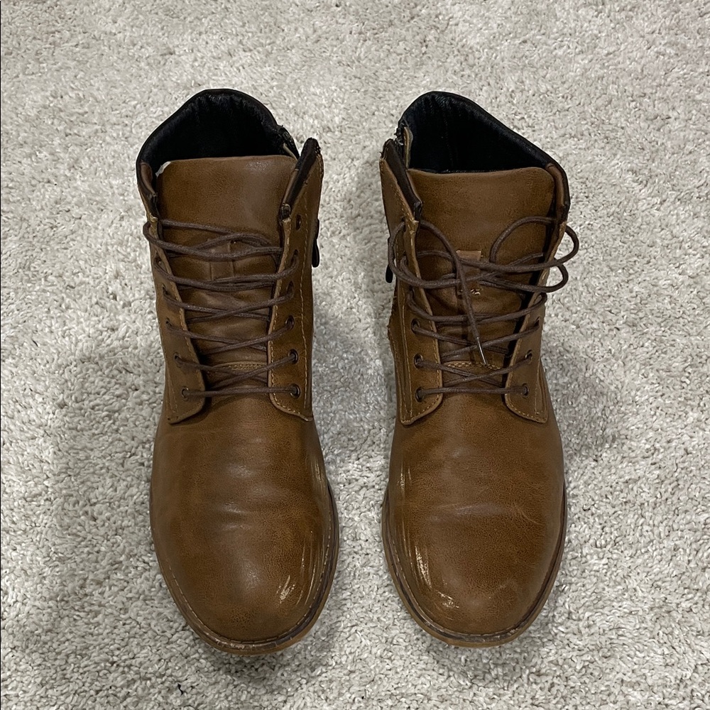 Classic Brown Lace-Up Men's Boots
